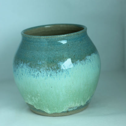 Vase/krukke blågrønne toner