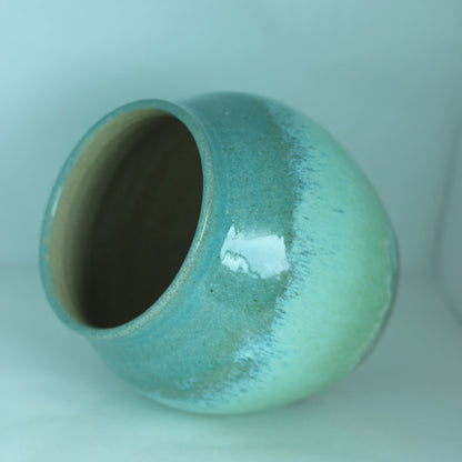 Vase/krukke blågrønne toner