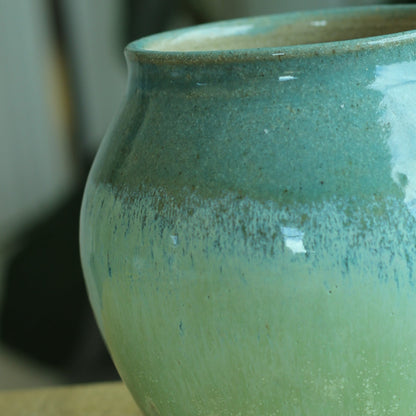 Vase/krukke blågrønne toner