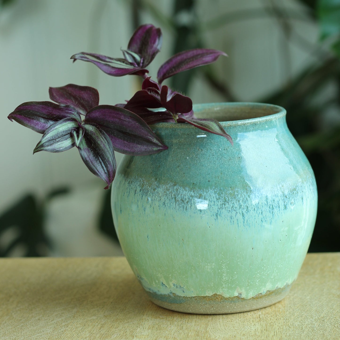 Vase/krukke blågrønne toner