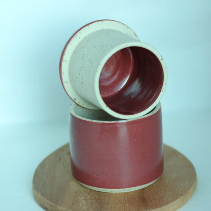 Burgunderrød smørklokke