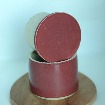 Burgunderrød smørklokke