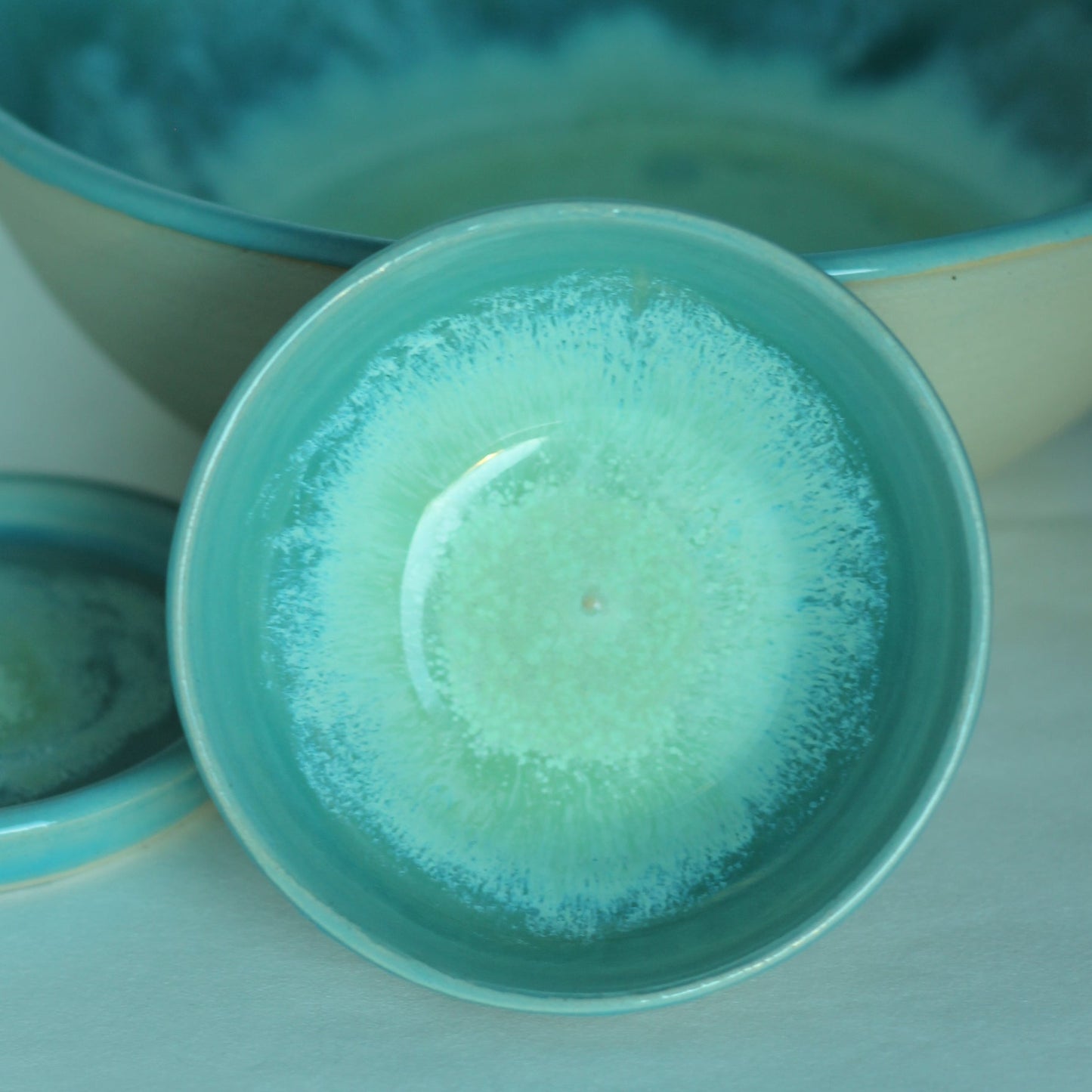 Liten bolle grønn/turkis