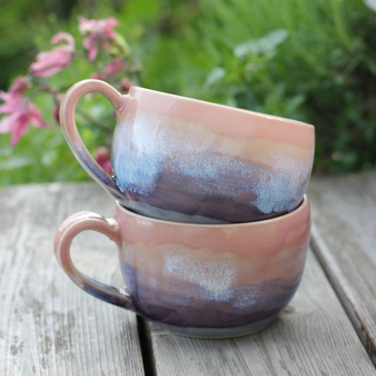 Rosa lilla stor tekopp